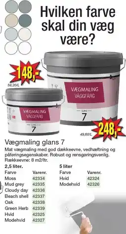 Harald Nyborg Vægmaling glans 7 tilbud