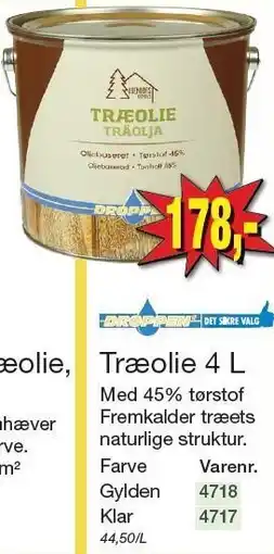 Harald Nyborg Træolie 4 L tilbud