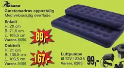 Harald Nyborg Nakano Gæstemadras oppustelig eller Luftpumpe tilbud
