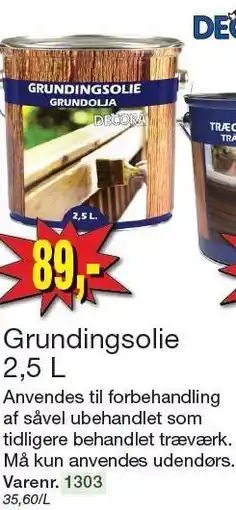 Harald Nyborg Grundingsolie 2,5 L tilbud