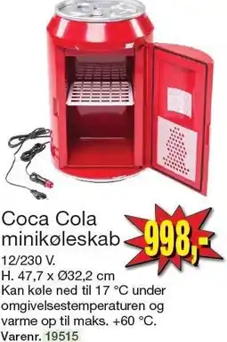 Harald Nyborg Coca Cola minikøleskab tilbud