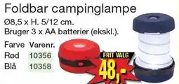 Harald Nyborg Foldbar campinglampe tilbud