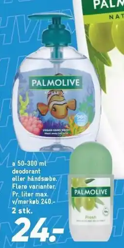 Palmolive deodorant eller håndsæbe