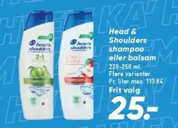 Bilka Head & Shoulders shampoo eller balsam tilbud