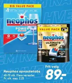 Bilka Neophos opvasketabs tilbud