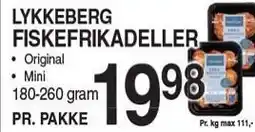 ABC Lavpris LYKKEBERG FISKEFRIKADELLER tilbud