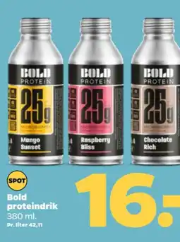 Netto Bold drinks bold proteindrik tilbud