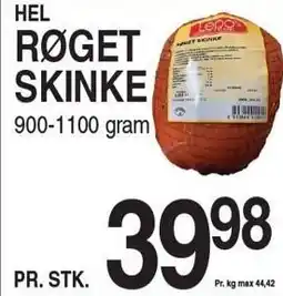 ABC Lavpris HEL RØGET SKINKE tilbud