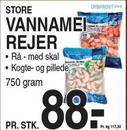 ABC Lavpris STORE VANNAMEI REJER tilbud