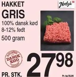 ABC Lavpris HAKKET GRIS tilbud