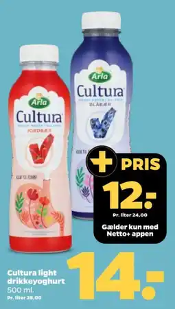 Netto Arla Cultura light drikkeyoghurt tilbud