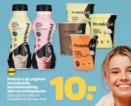 Netto Protein Lab yoghurt proteindrik, proteinbudding eller proteinmousse tilbud