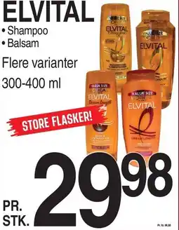ABC Lavpris ELVITAL SHAMPOO ELLER BALSAM tilbud
