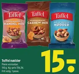 Coop 365 Taffel nødder tilbud