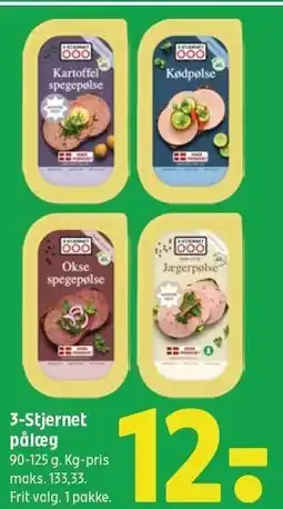 Coop 365 3-Stjernet pålæg tilbud