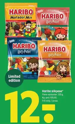 Coop 365 Haribo slikpose tilbud