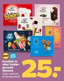 Netto Premier Is eller Under- ground iskasse tilbud