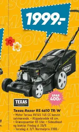Bilka Texas Razor RS 4610 TR/W tilbud