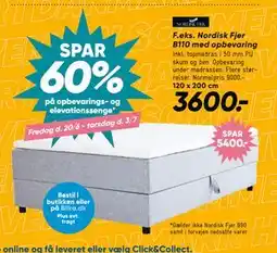 Bilka SPAR 60% på opbevarings- og elevationssenge tilbud