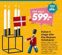 Bilka Kubus 4 stage eller Kay Bojesen fanebærer tilbud