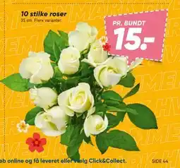 Bilka 10 stilke roser tilbud