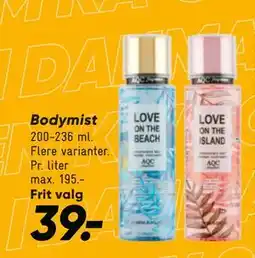 Bilka Bodymist tilbud