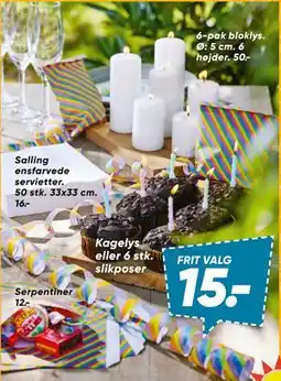 Bilka 6-pak bloklys tilbud