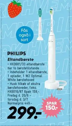 Bilka Eltandbørste tilbud