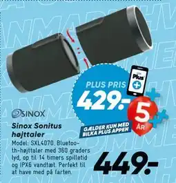 Bilka Sinox Sonitus højttaler tilbud