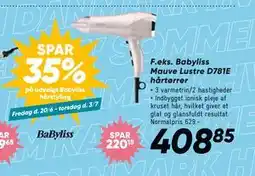Bilka Babyliss Mauve Lustre D781E hårtørrer tilbud