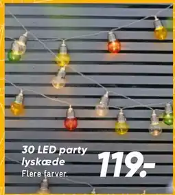 Bilka 30 LED party lyskæde tilbud