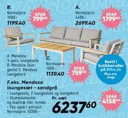 Bilka Mendoza loungestol tilbud