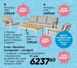 Bilka Mendoza loungebord tilbud