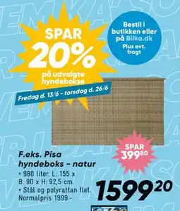 Bilka Pisa hyndeboks - natur tilbud