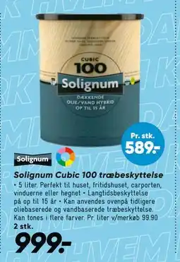Bilka Solignum Cubic 100 træbeskyttelse tilbud