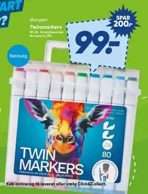 Bilka Twinmarkers tilbud