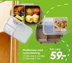 Bilka Madkasser med ruminddeling tilbud
