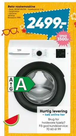 Bilka Beko vaskemaskine tilbud