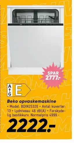 Bilka Beko opvaskemaskine tilbud