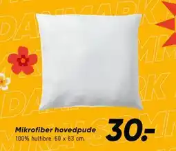 Bilka Mikrofiber hovedpude tilbud