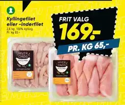 Bilka Kyllingefilet eller -inderfilet tilbud