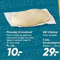 Bilka Pizzadej til snobrød tilbud