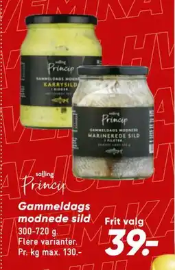 Bilka Gammeldags modnede sild tilbud