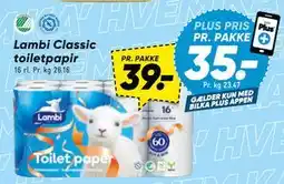 Bilka Lambi Classic toiletpapir tilbud