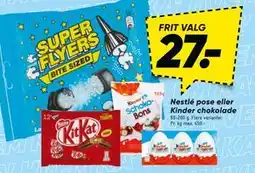 Bilka Nestlé pose eller Kinder chokolade tilbud