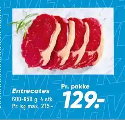 Bilka Entrecotes tilbud