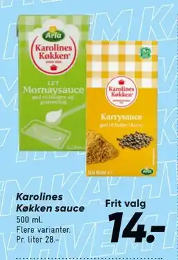 Bilka Karolines Køkken sauce tilbud
