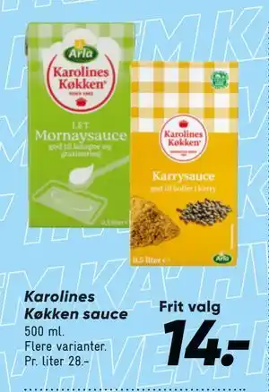 Bilka Karolines Køkken sauce tilbud