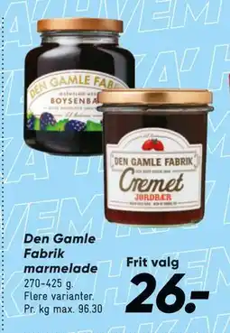 Bilka Den Gamle Fabrik marmelade tilbud