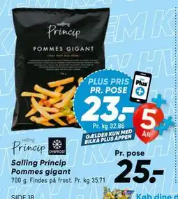 Bilka Salling Princip Pommes gigant tilbud